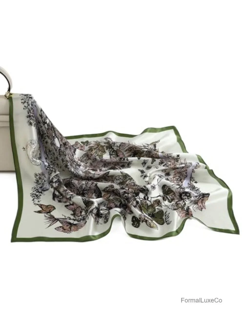 100% Pure Mulberry Silk Square Scarf 27x27 Lightweight Hair Scarves Headscarf